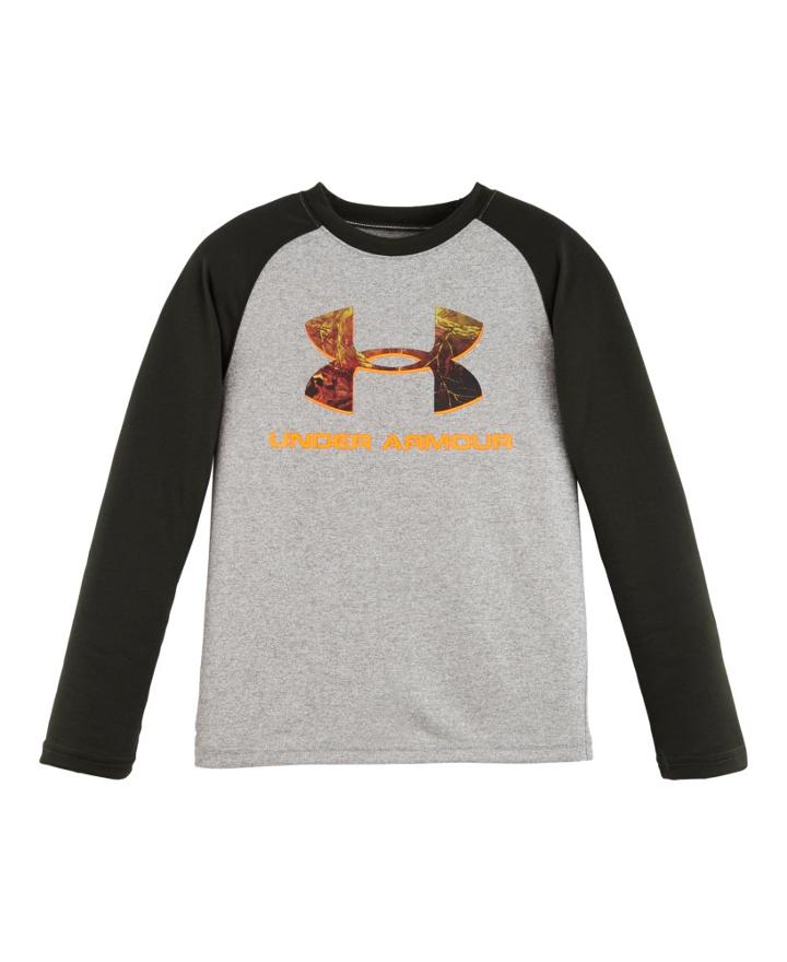 Under Armour Boys' Infant Ua Hunt Big Logo Raglan Long Sleeve
