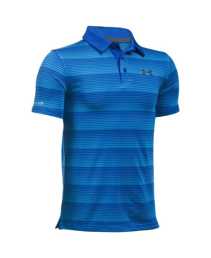 Under Armour Boys' Ua Coldblack Chip In Stripe Polo