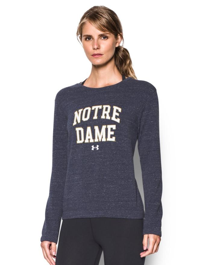 Under Armour Women's Notre Dame Fleece Crew