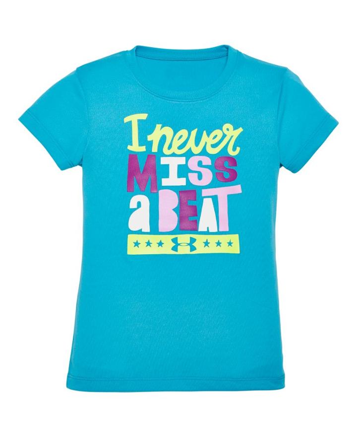 Under Armour Girls' Toddler Ua I Never Miss A Beat T-shirt
