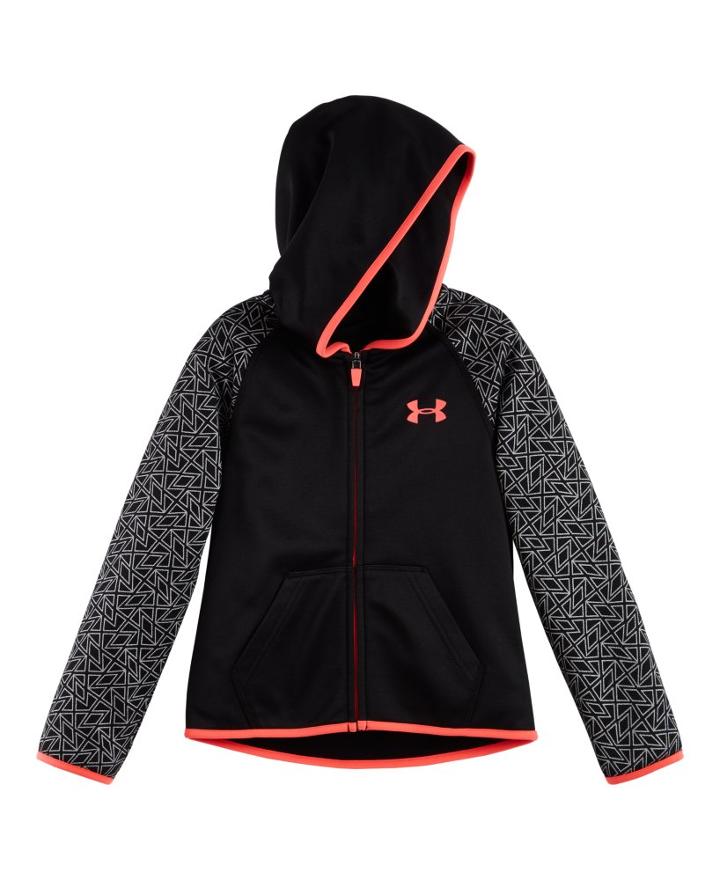 Under Armour Girls' Pre-school Ua Chain Grid Shimmer Hoodie