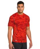 Under Armour Men's Heatgear Sonic Fitted Printed Short Sleeve