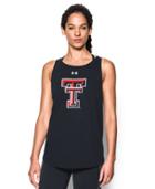 Under Armour Women's Texas Tech Charged Cotton Tie Tank