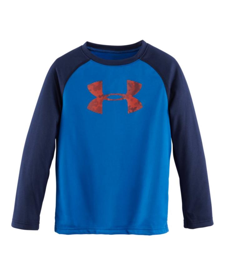 Under Armour Boys' Infant Ua Big Logo Nightvision Ls T-shirt