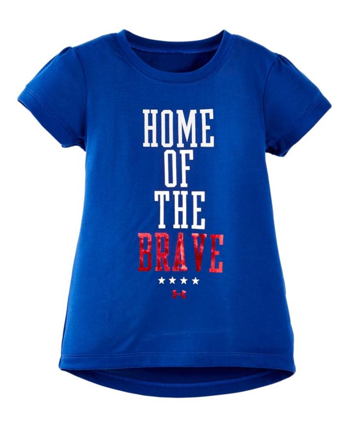 Under Armour Girls' Toddler Ua Home Of The Brave Short Sleeve