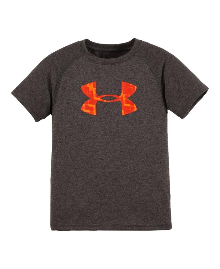 Under Armour Boys' Pre-school Ua Jump Block Big Logo Short Sleeve T-shirt