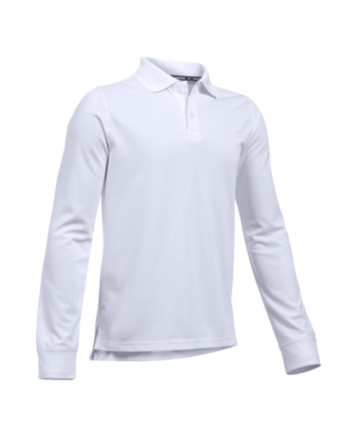Under Armour Boys' Ua Uniform Long Sleeve Polo