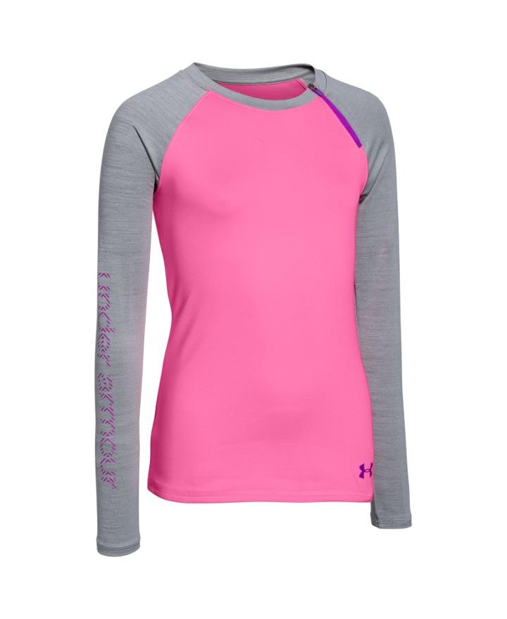 Under Armour Girls' Ua Coldgear Raglan Crew