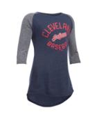 Under Armour Girls' Cleveland Indians Ua Tri-blend  Sleeve