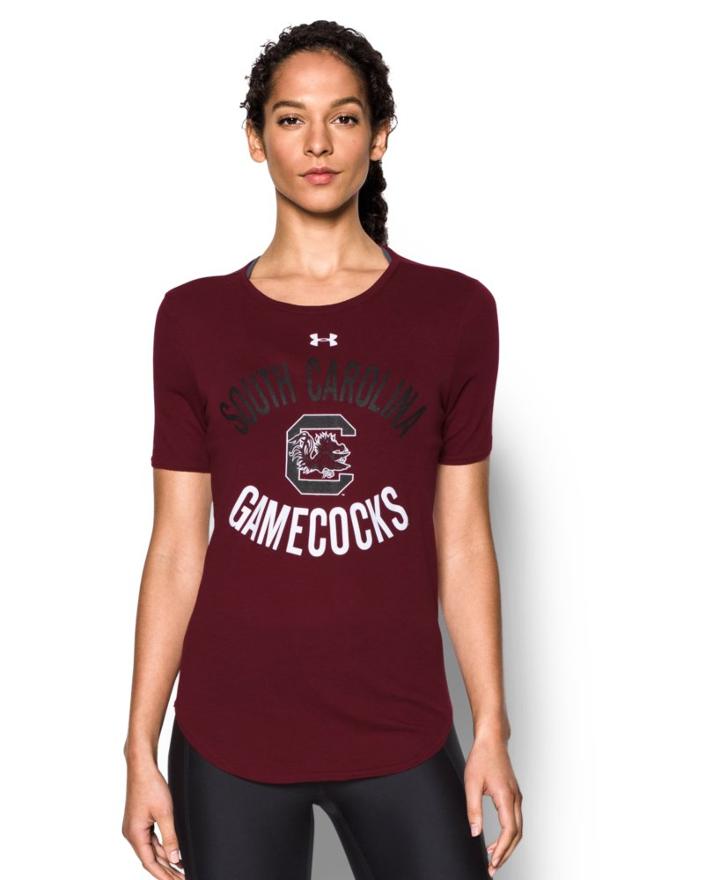 Under Armour Women's South Carolina Charged Cotton Short Sleeve T-shirt