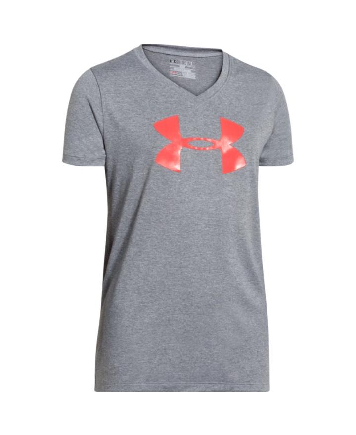 Under Armour Girls' Ua Tech Big Logo V-neck