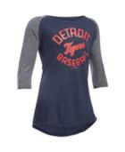 Under Armour Girls' Detroit Tigers Ua Tri-blend  Sleeve