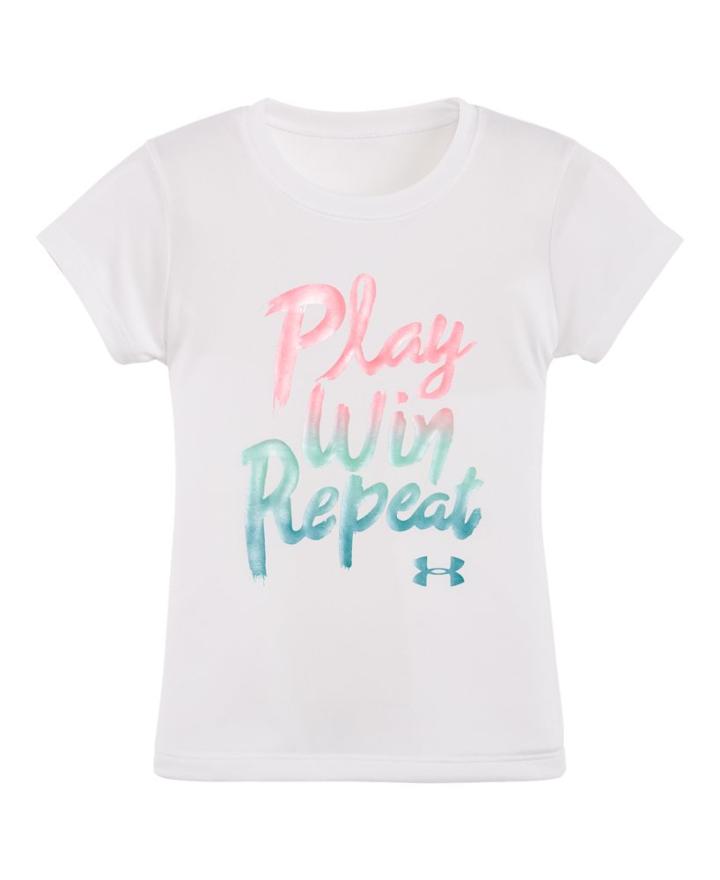 Under Armour Girls' Toddler Ua Play Win Repeat T-shirt