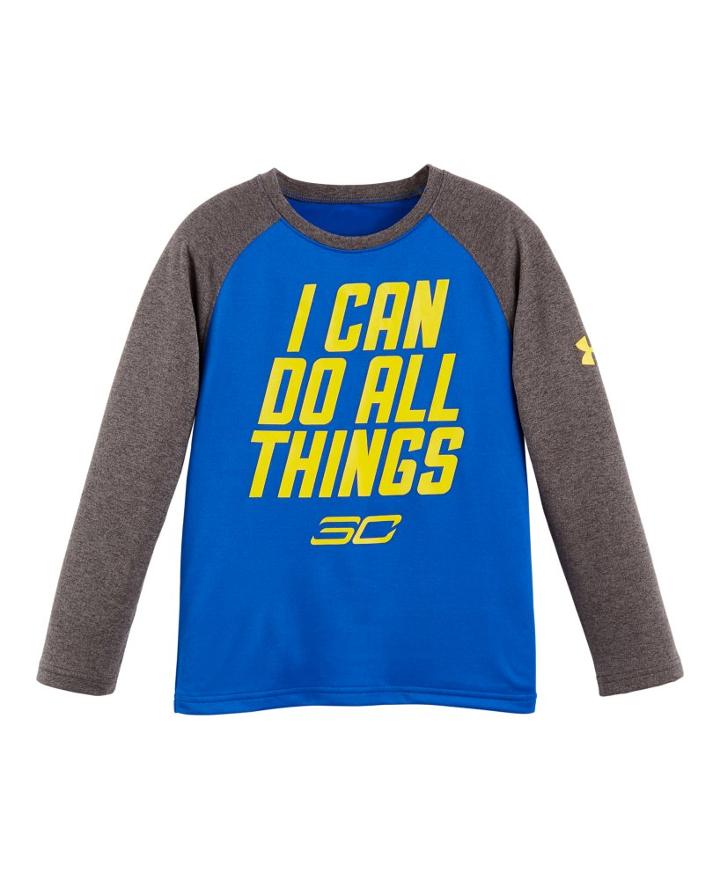 Under Armour Boys' Pre-school Sc30 I Can Do All Things Raglan Long Sleeve