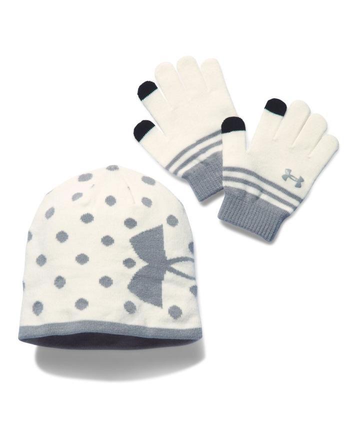 Under Armour Girls' Ua Beanie & Glove Combo Pack