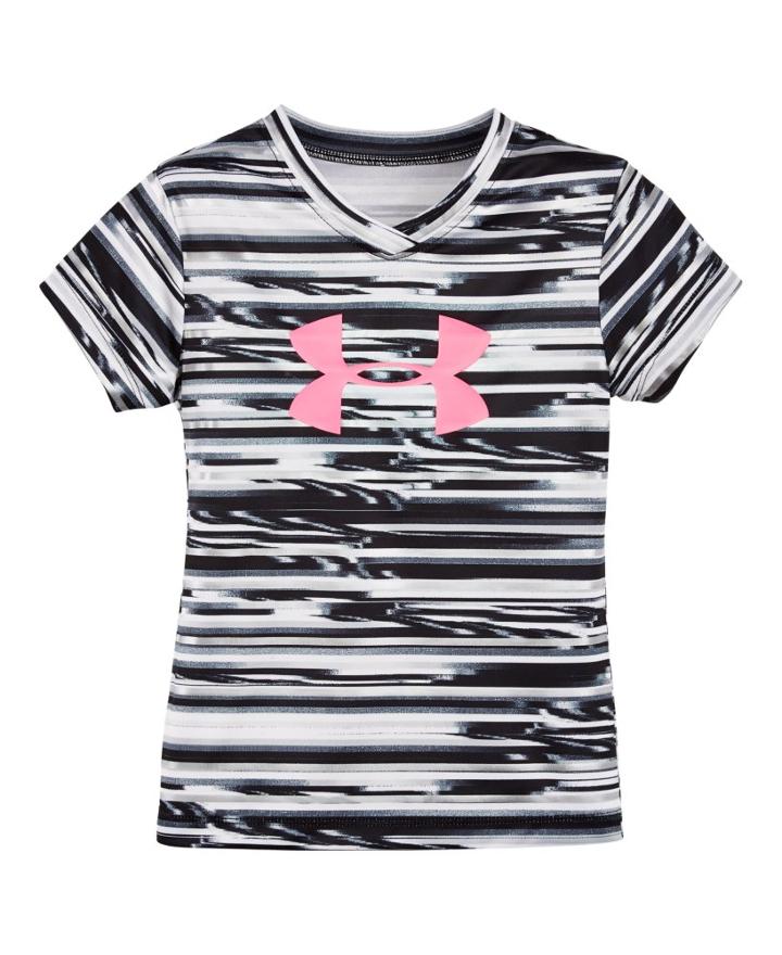Under Armour Girls' Pre-school Ua Linked Big Logo Short Sleeve T-shirt
