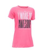 Under Armour Girls' Ua I Wake Up Awesome T-shirt