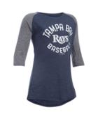 Under Armour Girls' Tampa Bay Rays Ua Tri-blend  Sleeve