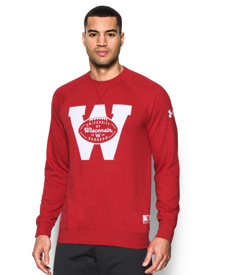 Under Armour Men's Wisconsin Ua Iconic Sweatshirt