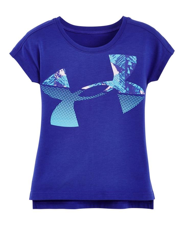 Under Armour Girls' Toddler Ua Knockout Jumbo Logo Short Sleeve T-shirt