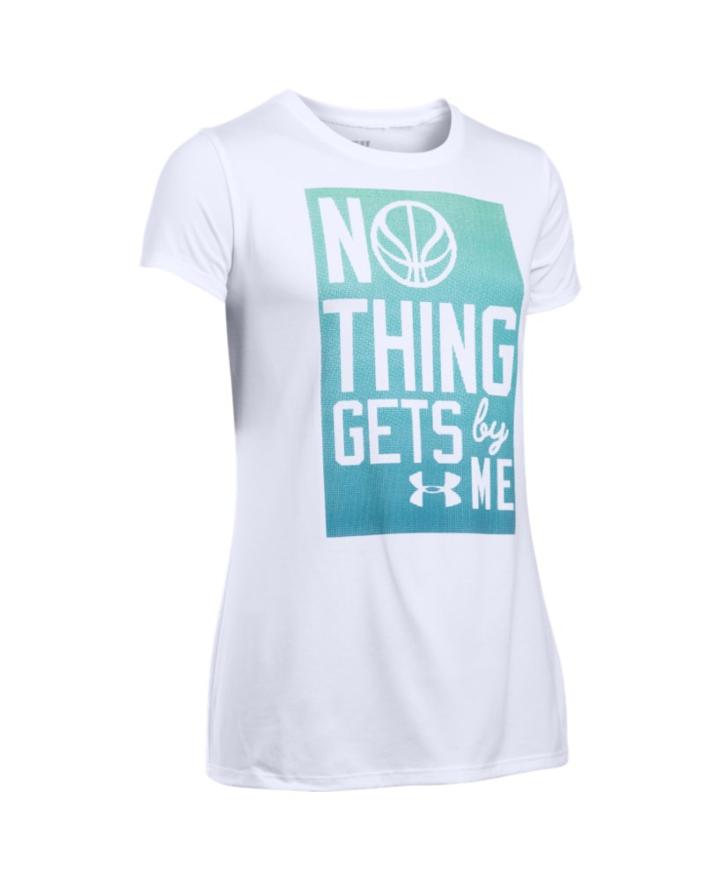 Under Armour Girl's Ua Nothing Gets By Me Short Sleeve