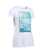 Under Armour Girl's Ua Nothing Gets By Me Short Sleeve