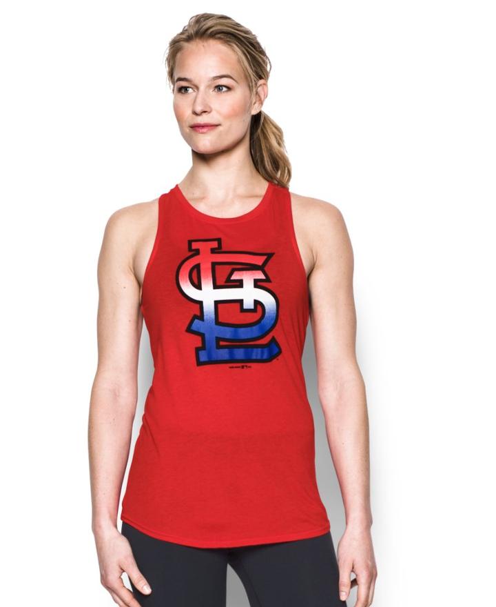 Under Armour Women's St Louis Cardinals 4th Of July Cutout Tank