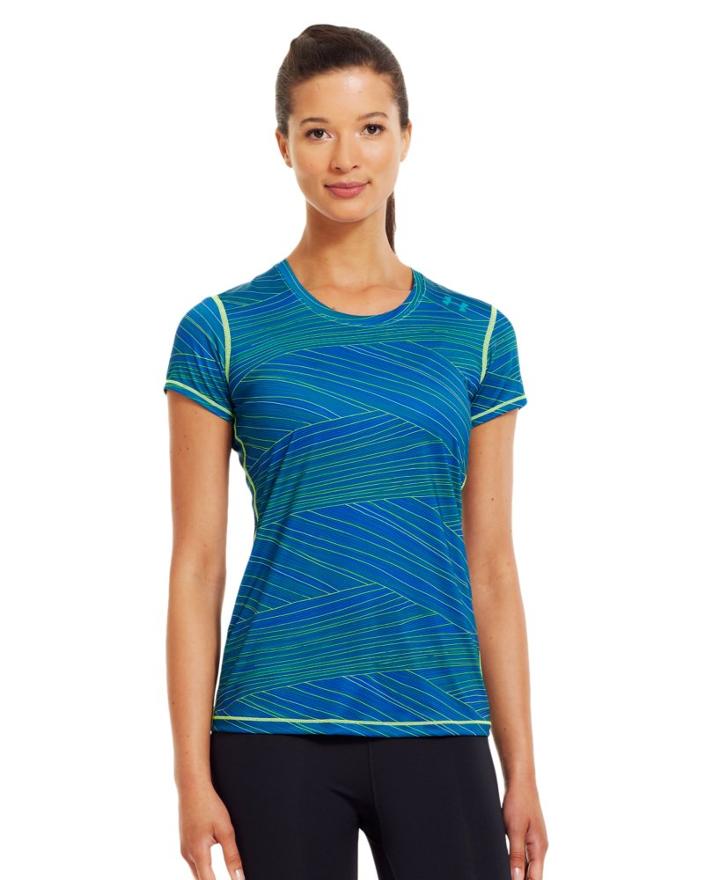 Under Armour Women's Heatgear Sonic Printed Short Sleeve