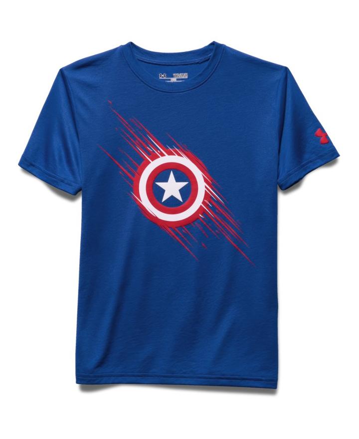 Boys' Under Armour Alter Ego Captain America Team T-shirt