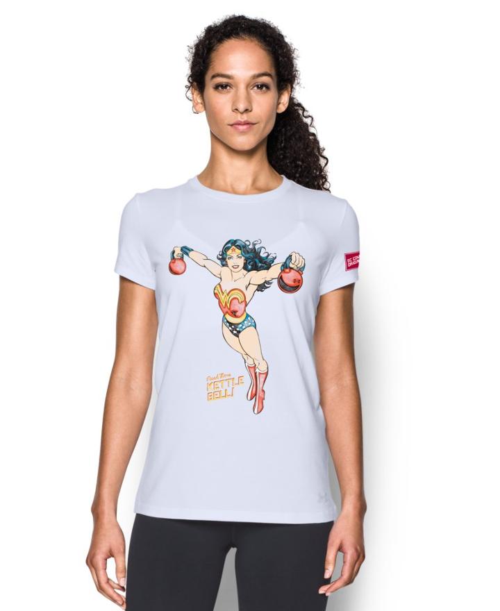 Women's Under Armour Alter Ego Retro Wonder Woman Kettlebell Graphic T-shirt