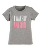 Under Armour Girls' Toddler Ua I Wake Up Awesome T-shirt