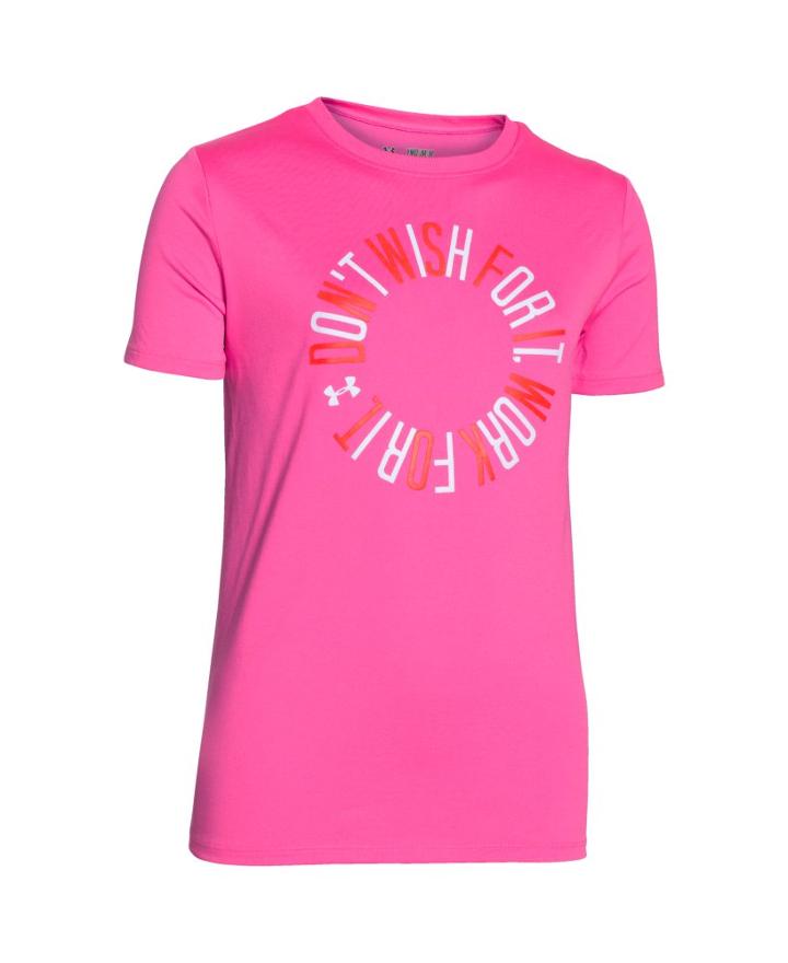 Under Armour Girls' Ua Don't Wish For It Short Sleeve