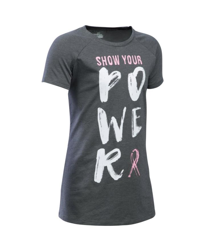 Under Armour Girls' Ua Power In Pink Show Your Power T-shirt
