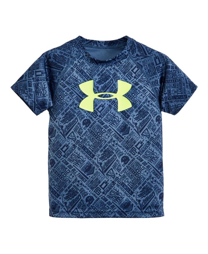 Under Armour Boys' Toddler Ua Show Me Sweat Big Logo Short Sleeve T-shirt