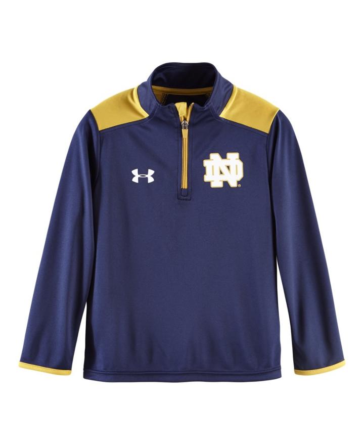 Under Armour Boys' Pre-school Notre Dame Coach's 1/4 Zip