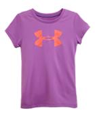 Under Armour Girls' Pre-school Glacier Ua Big Logo Short Sleeve