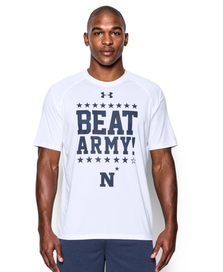 Under Armour Men's Navy Ua Tech Beat Army T-shirt