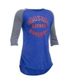 Under Armour Girls' Houston Astros Ua Tri-blend  Sleeve