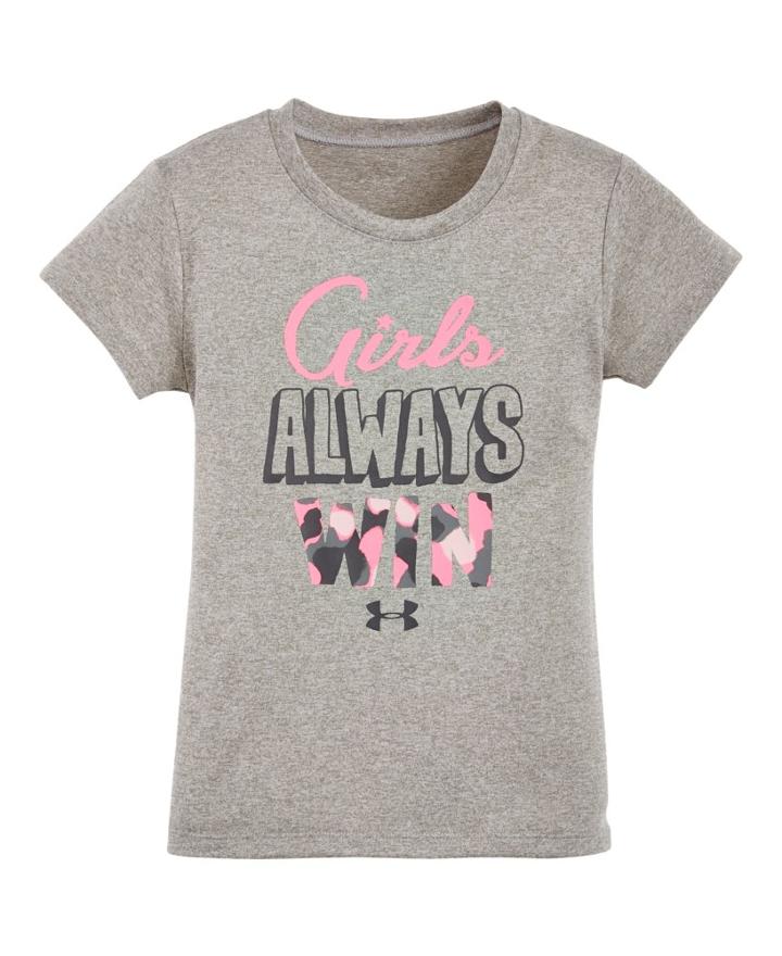 Under Armour Girls' Pre-school Ua Girls Always Win T-shirt
