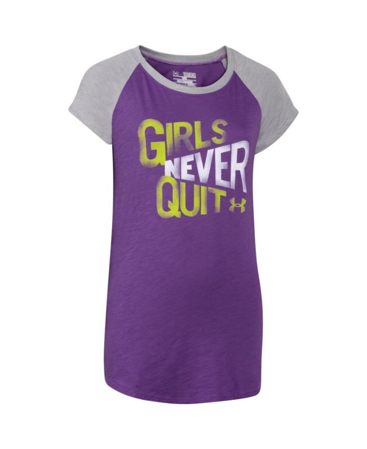 Under Armour Girls' Ua Girls Never Quit Raglan