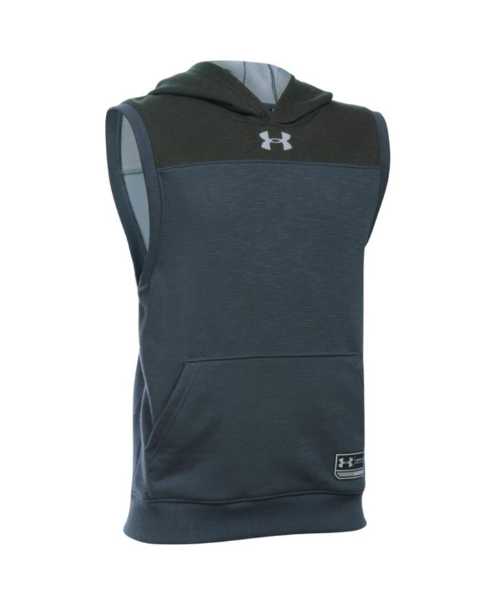 Under Armour Boys' Ua Click-clack Sleeveless Hoodie