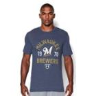 Under Armour Men's Milwaukee Brewers Charged Cotton Tri-blend T-shirt