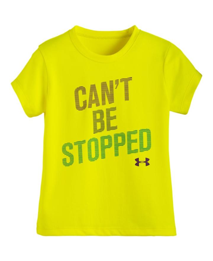 Under Armour Girls' Toddler Ua Can't Be Stopped Short Sleeve