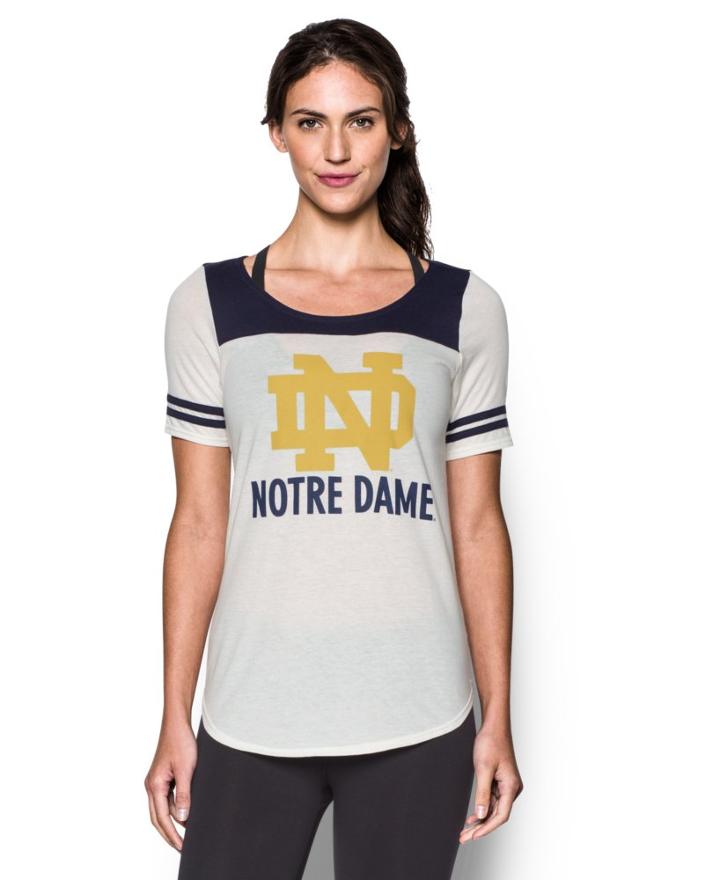 Under Armour Women's Notre Dame Ua Iconic Collection Jersey T-shirt