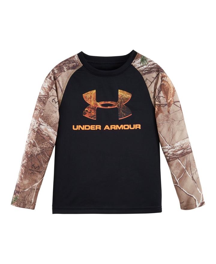 Under Armour Boys' Toddler Ua Logo Raglan Long Sleeve