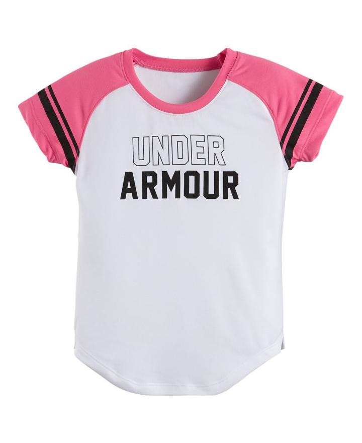 Under Armour Girls' Pre-school Ua Baseball Raglan T-shirt