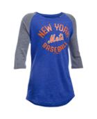 Under Armour Girls' New York Mets Ua Tri-blend  Sleeve