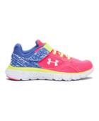 Under Armour Girls' Pre-school Ua Velocity Graphic Running Shoes