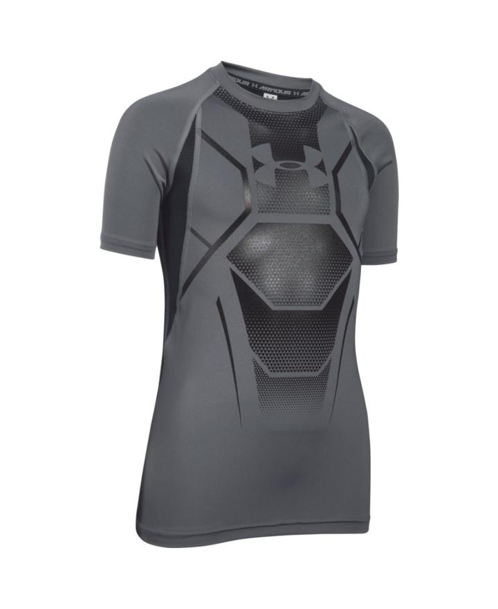 Under Armour Boy's Ua Heatgear Armour Up Shield Fitted Short Sleeve Shirt