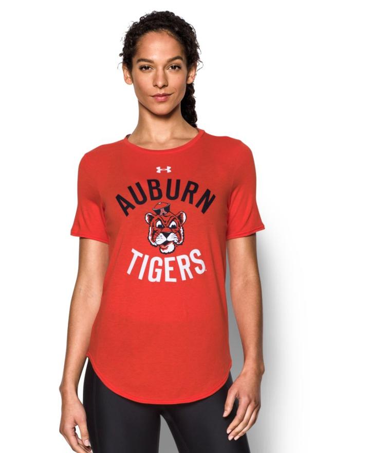 Under Armour Women's Auburn Charged Cotton Short Sleeve T-shirt